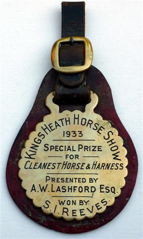 award kings heath 1933