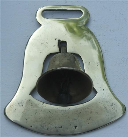 web stamped bell brass